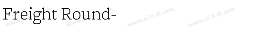 Freight Round字体转换